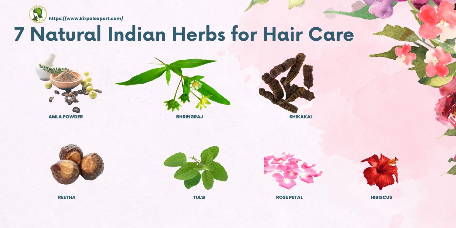 7 Natural Indian Herbs for Hair Care Kirpal Export Overseas