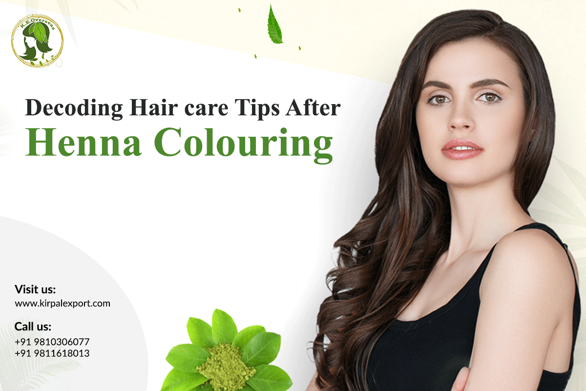 hair care tips after henna coloring
