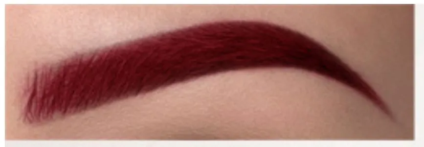 wine red eyebrow color supplier