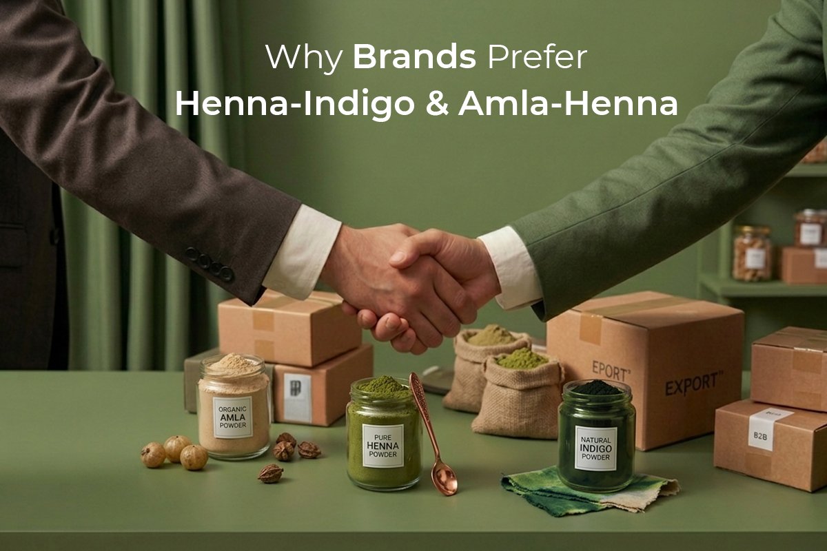 henna indigo and amla powder blends for hair color manufacturers like Kirpal Export Overseas.